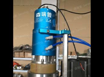 轉(zhuǎn)子法蘭氣動(dòng)旋轉(zhuǎn)接頭安裝方式（旋轉(zhuǎn)軸通孔氣滑環(huán)）