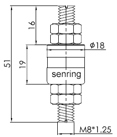 2018015020180150系列單路50A大電流滑環(huán) 系列滑環(huán)外形圖紙