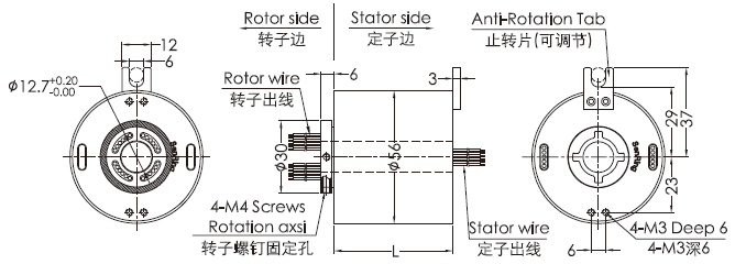 eh1256-02EH1256-02系列2路千兆網(wǎng)線(xiàn)旋轉(zhuǎn)接頭 系列滑環(huán)外形圖紙